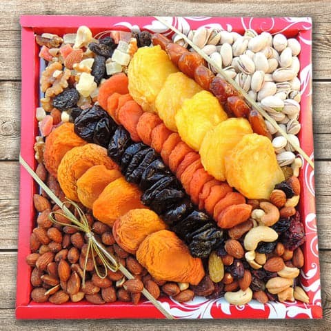 Square Fruit & Nut Box